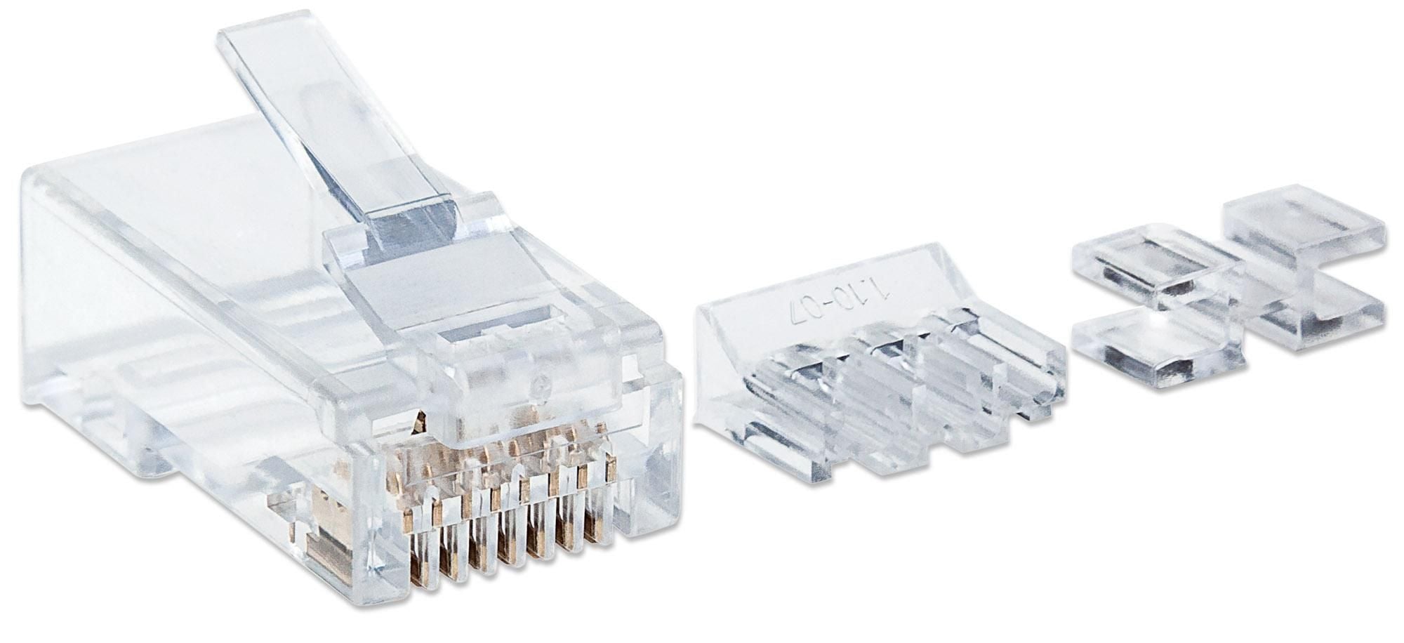 Confezione da 80 Plug Modulari Pro Line RJ45 Cat6A UTP - Intellinet IWP-JAR-C6AUF