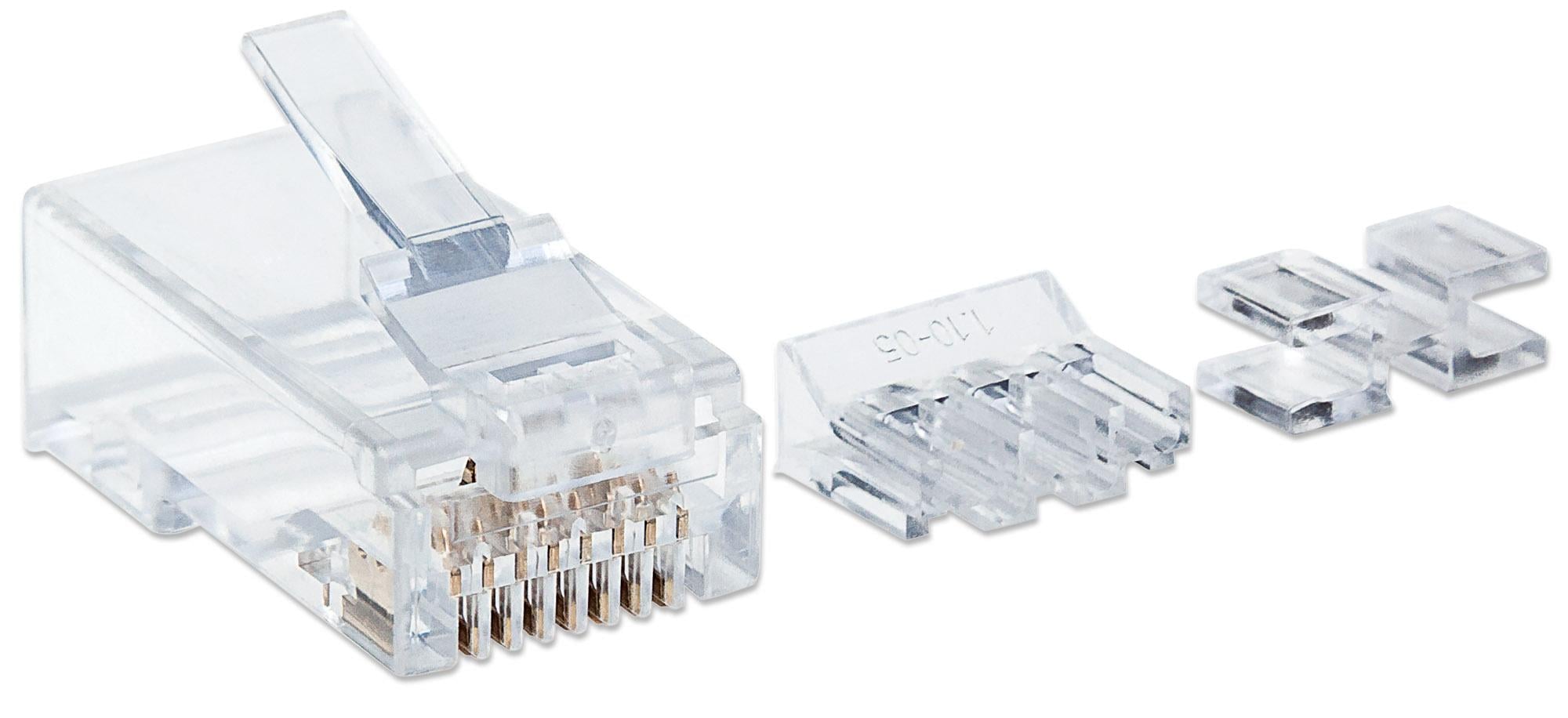 Confezione da 80 Plug Modulari Cat6A RJ45 UTP - Intellinet IWP-JAR-C6AUF2