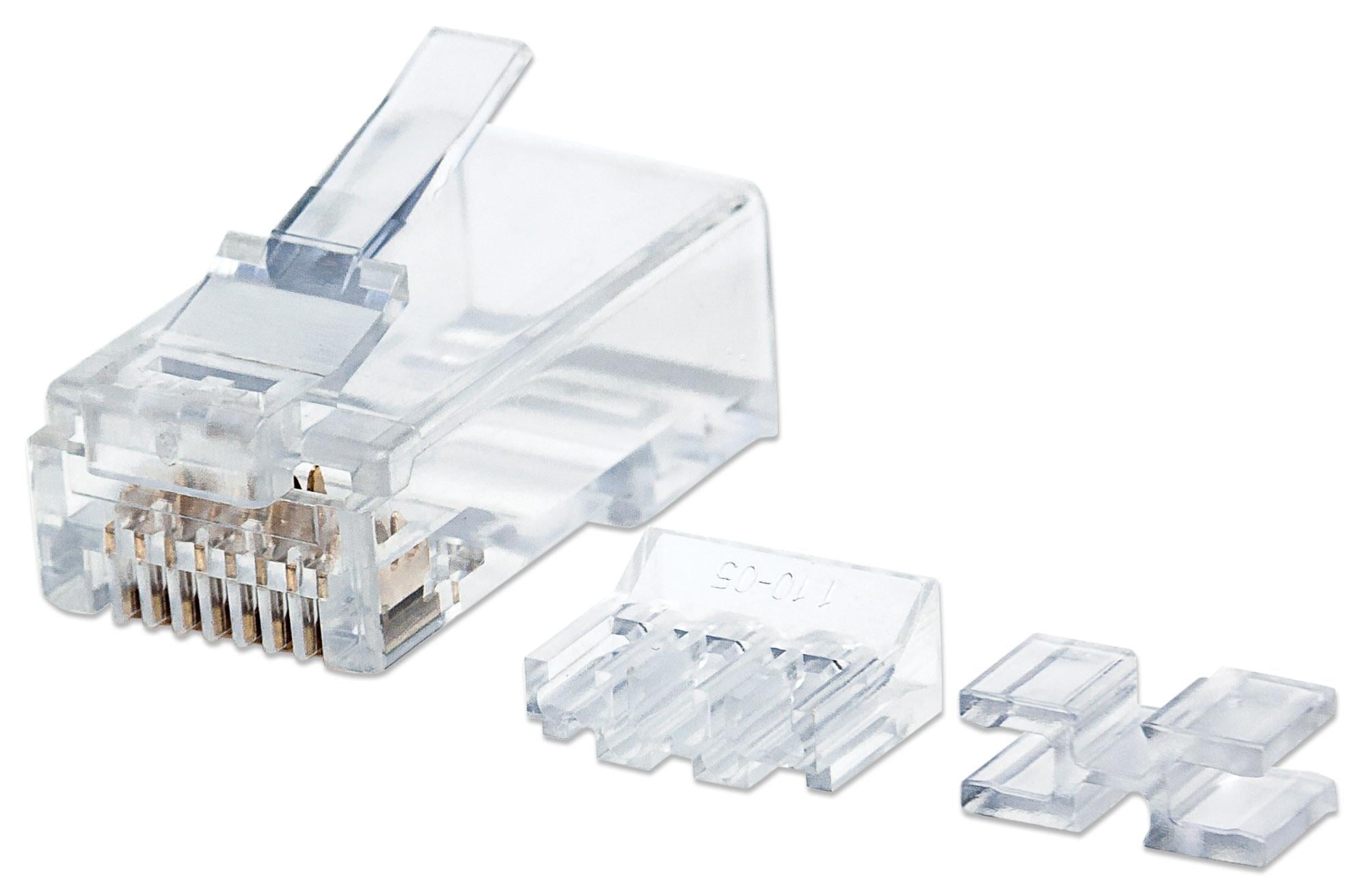 Confezione da 80 Plug Modulari Cat6A RJ45 UTP - Intellinet IWP-JAR-C6AUF2