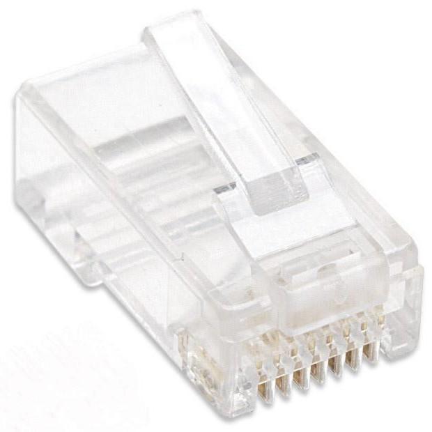 Confezione 100 Plug RJ45 per Cavo Flessibile Cat6 UTP - Intellinet IWP-JAR-C6FL