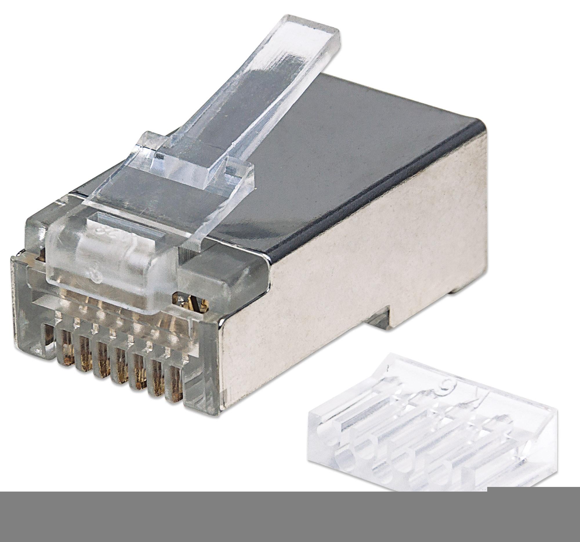 Confezione da 90 Plug Modulari Cat6 RJ45 STP - Intellinet IWP-JAR-C6SR