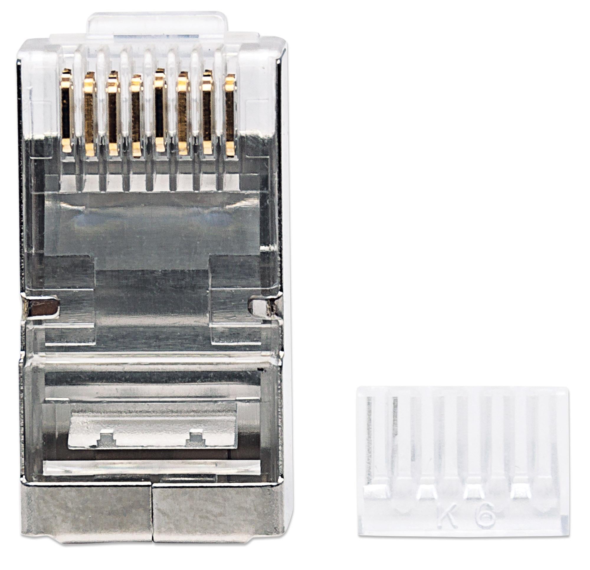 Confezione da 90 Plug Modulari Cat6 RJ45 STP - Intellinet IWP-JAR-C6SR