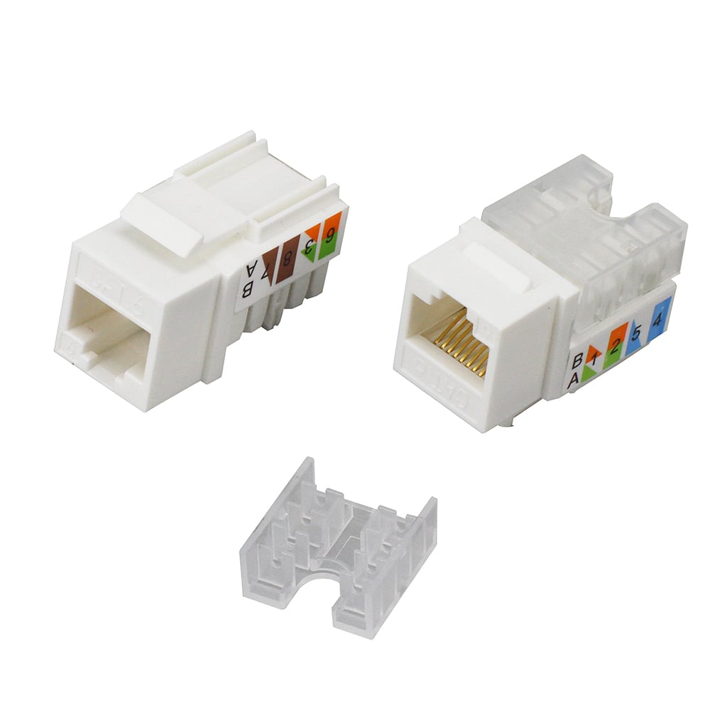 Kit 24 Frutti Cat6A UTP 90° Keystone con Pinza Crimpatrice - Techly Professional IWP-KIT-C6AU90