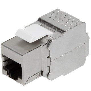 Frutto Keystone RJ45 Cat6A 10Gigabit STP 180° Toolless - Intellinet IWP-MD 10G/STP