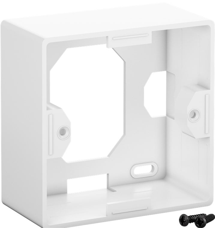 Presa a Muro Esterna 2xRJ45 Cat6A Bianco - Goobay IWP-MD 8/8-SAP-C6A