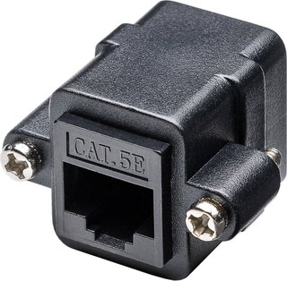 Adapter RJ 45 F/RJ 45 F from Cat 5 AND UTP Panel - Goobay IWP-MD C 5 E-FLAN