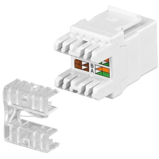 Frutto Keystone RJ45 Cat.5E LSA UTP Bianco - Intellinet IWP-MD C5E/90W