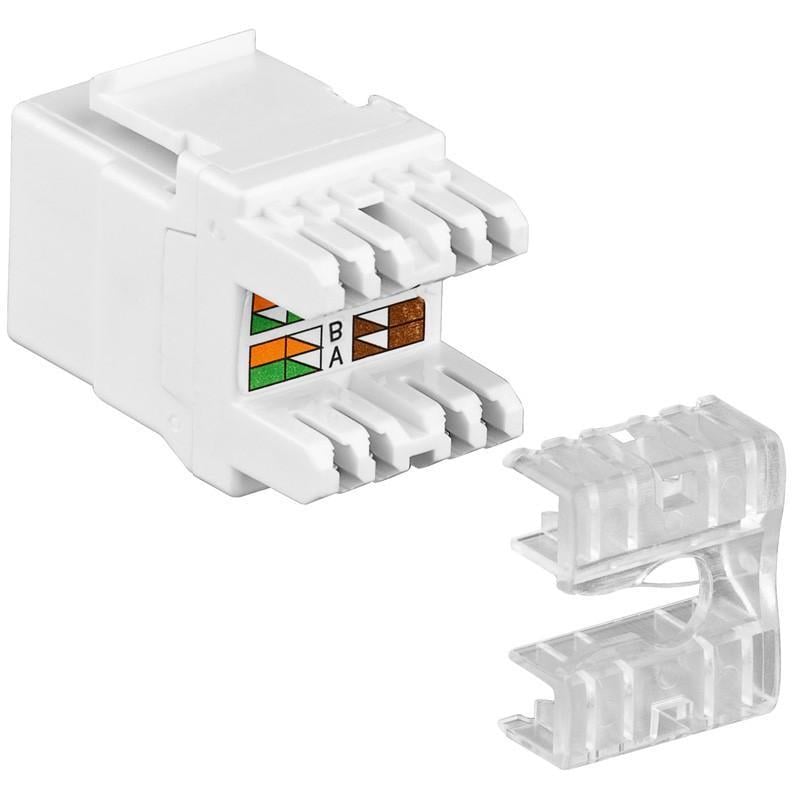 Frutto Keystone RJ45 C5E LSA UTP Bianco - Intellinet IWP-MD C5E/90W
