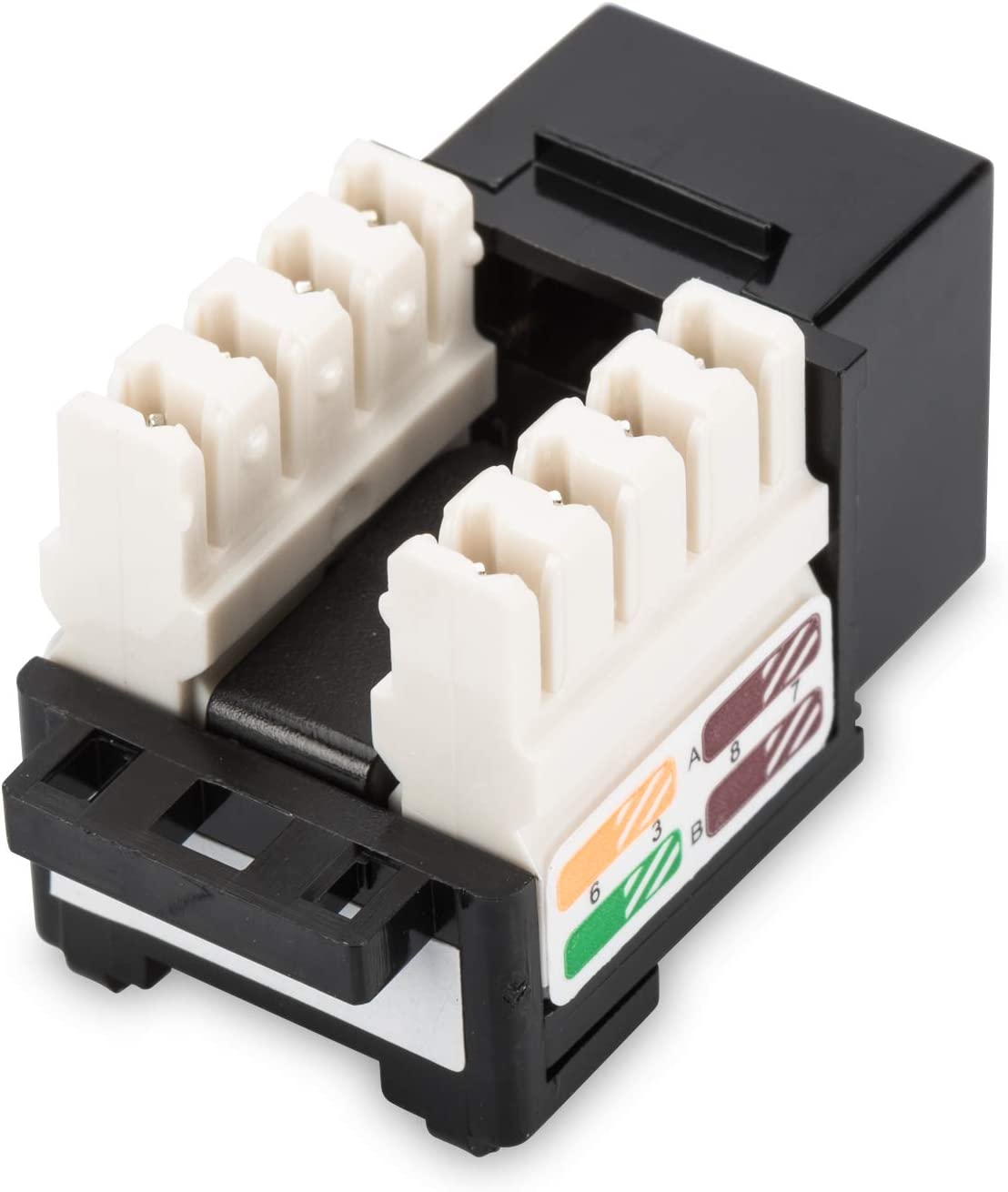 Frutto Keystone RJ45 Cat5E UTP IDC 90° Nero - Techly Professional IWP-MD C5E/BKT