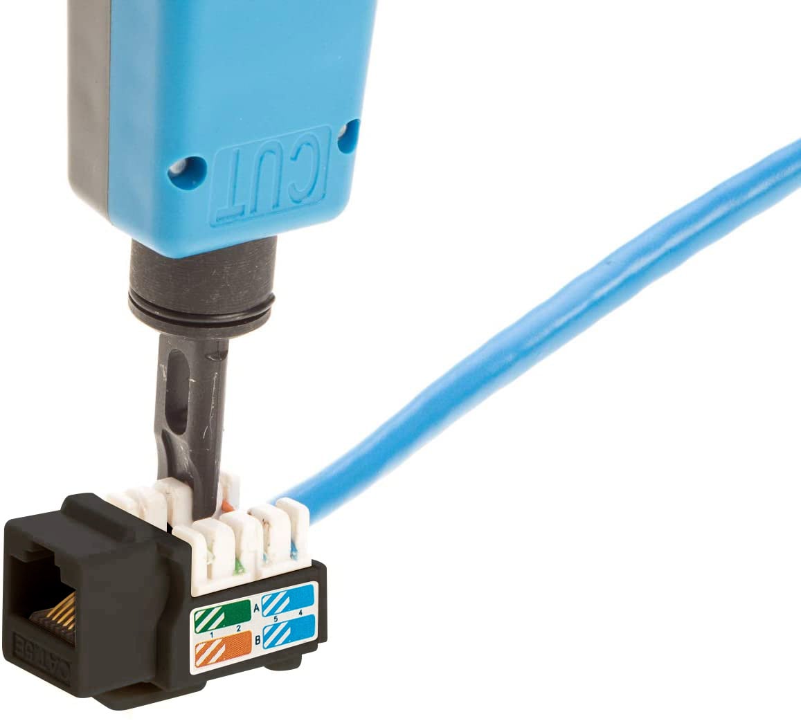 Frutto Keystone RJ45 Cat5E UTP IDC 90° Nero - Techly Professional IWP-MD C5E/BKT
