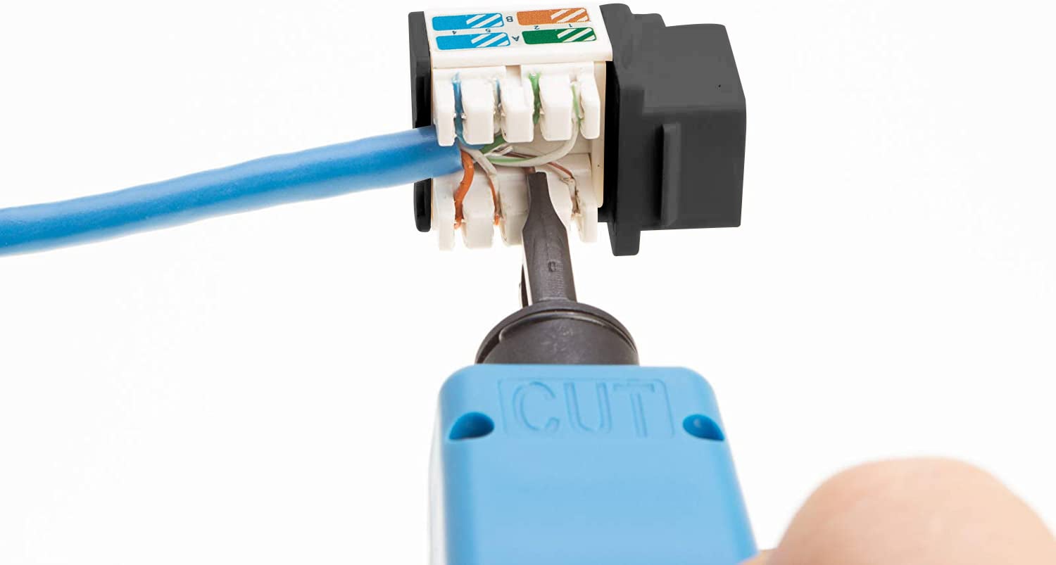 Frutto Keystone RJ45 Cat5E UTP IDC 90° Nero - Techly Professional IWP-MD C5E/BKT
