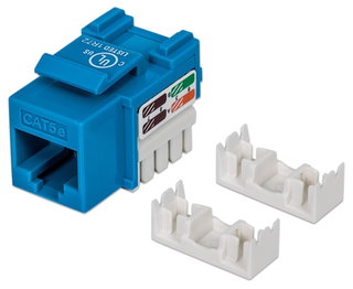 Fruit Keystone RJ 45 Cat 5 and UTP IDC 90 ° Blue - Intellinet IWP-MD C 5 E/BL