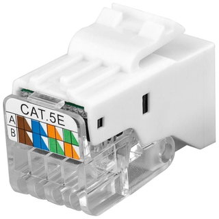 Frutto Keystone Toolless RJ45 Cat5e UTP Snap-In Bianco - Intellinet IWP-MD C5E/TLU