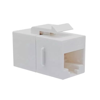 RJ 45 F/F UTP Cat 5 and Keystone White Coupler - Intellinet IWP-MD C 5 E/TRB