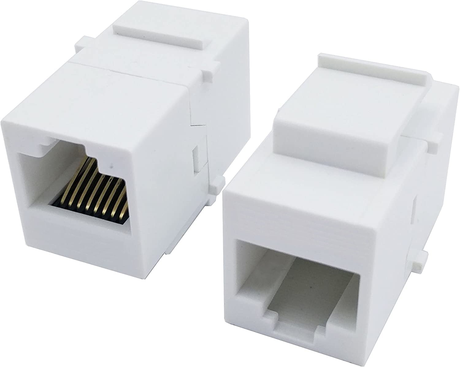 Accoppiatore Keystone RJ45 F/F Cat5E UTP Bianco - Techly Professional IWP-MD C5E/TRBT