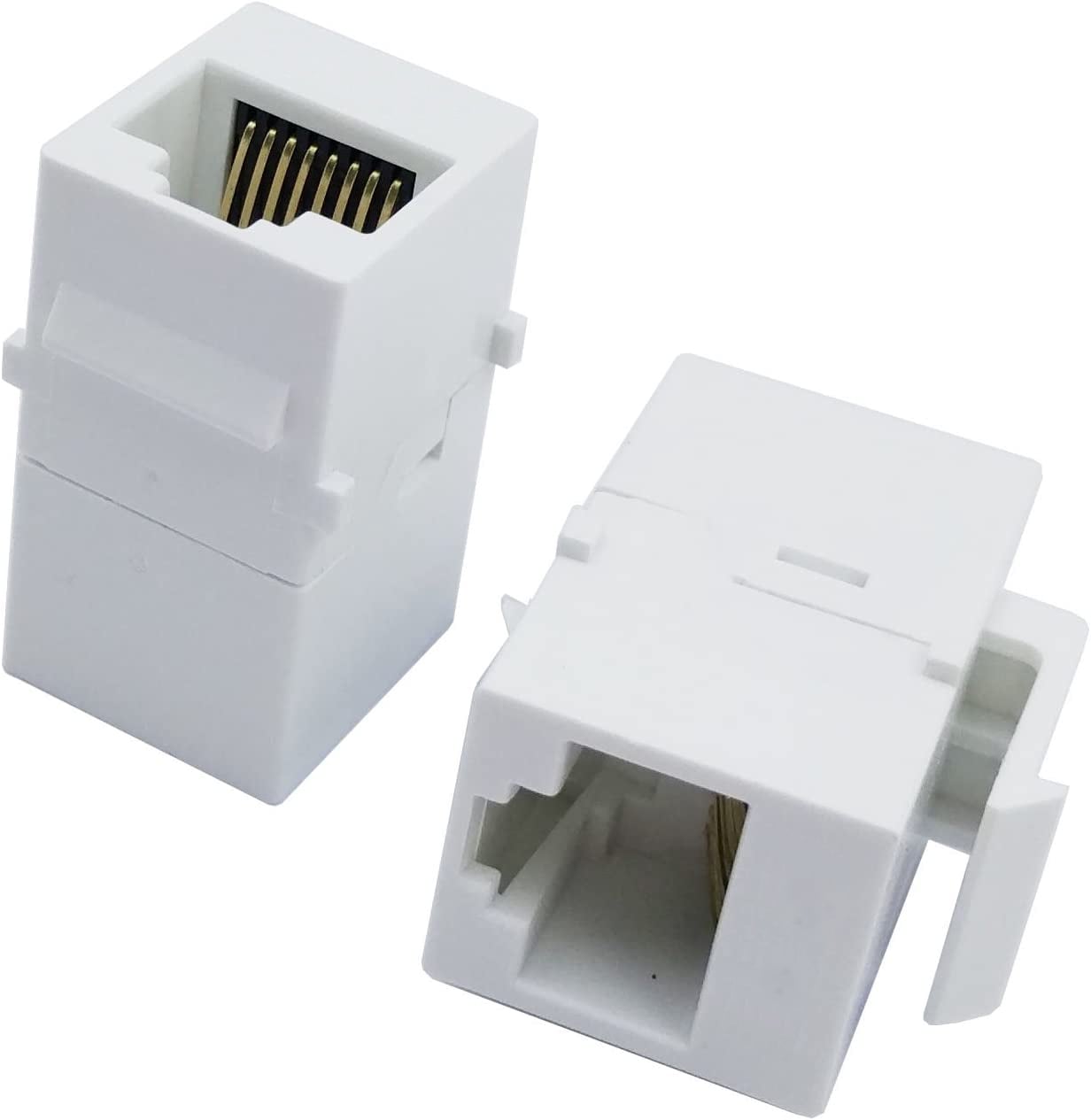 Accoppiatore Keystone RJ45 F/F Cat5E UTP Bianco - Techly Professional IWP-MD C5E/TRBT