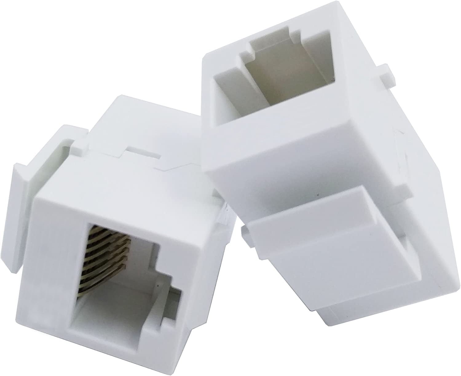 Accoppiatore Keystone RJ45 F/F Cat5E UTP Bianco - Techly Professional IWP-MD C5E/TRBT
