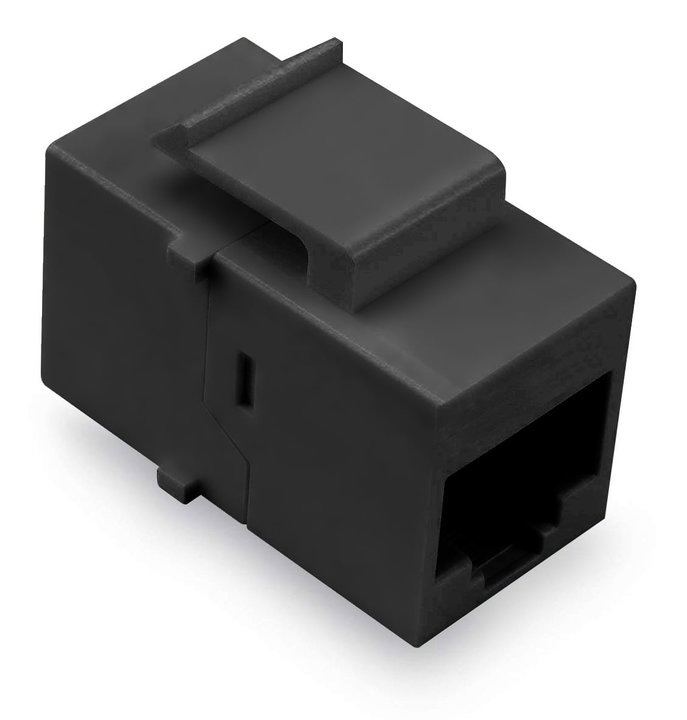 Accoppiatore Keystone RJ45 F/F Cat5E UTP Nero - Techly Professional IWP-MD C5E/TRUET