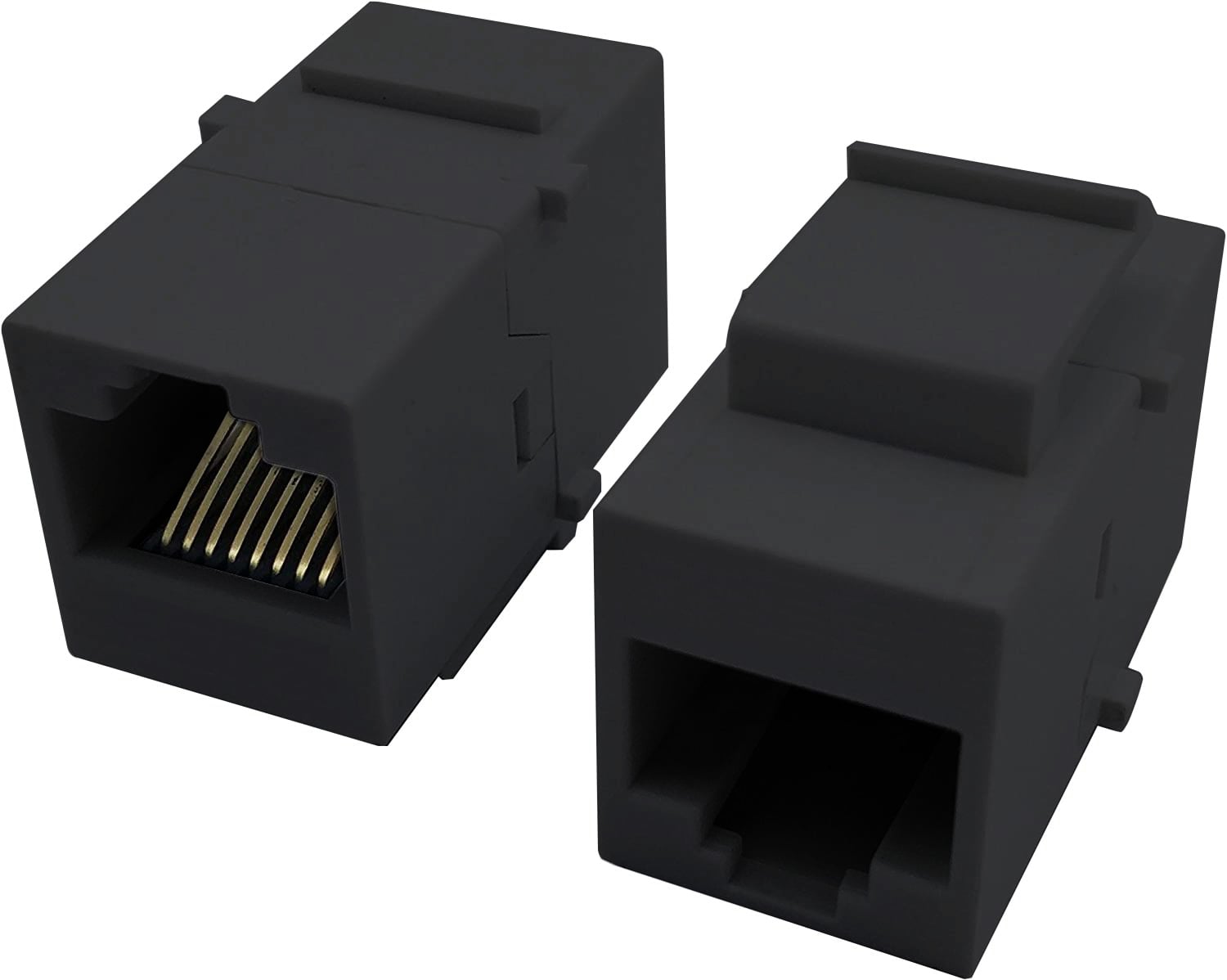 Keystone RJ 45 F/F Cat 5 AND UTP Coupler Black - Techly Professional IWP-MD C 5 E/TRUET