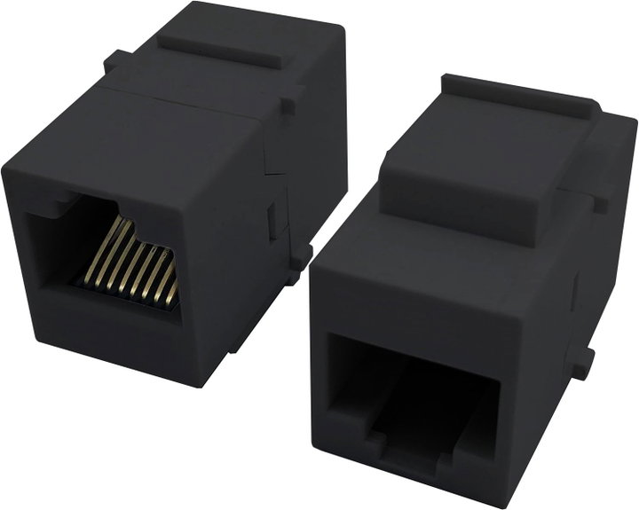 Accoppiatore Keystone RJ45 F/F Cat5E UTP Nero - Techly Professional IWP-MD C5E/TRUET