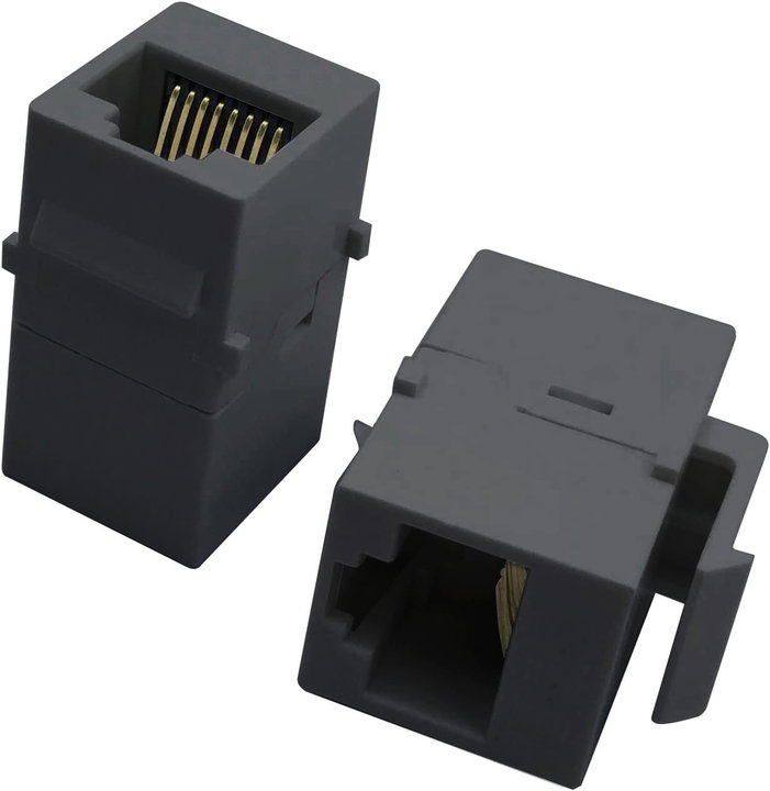 Accoppiatore Keystone RJ45 F/F Cat5E UTP Nero - Techly Professional IWP-MD C5E/TRUET