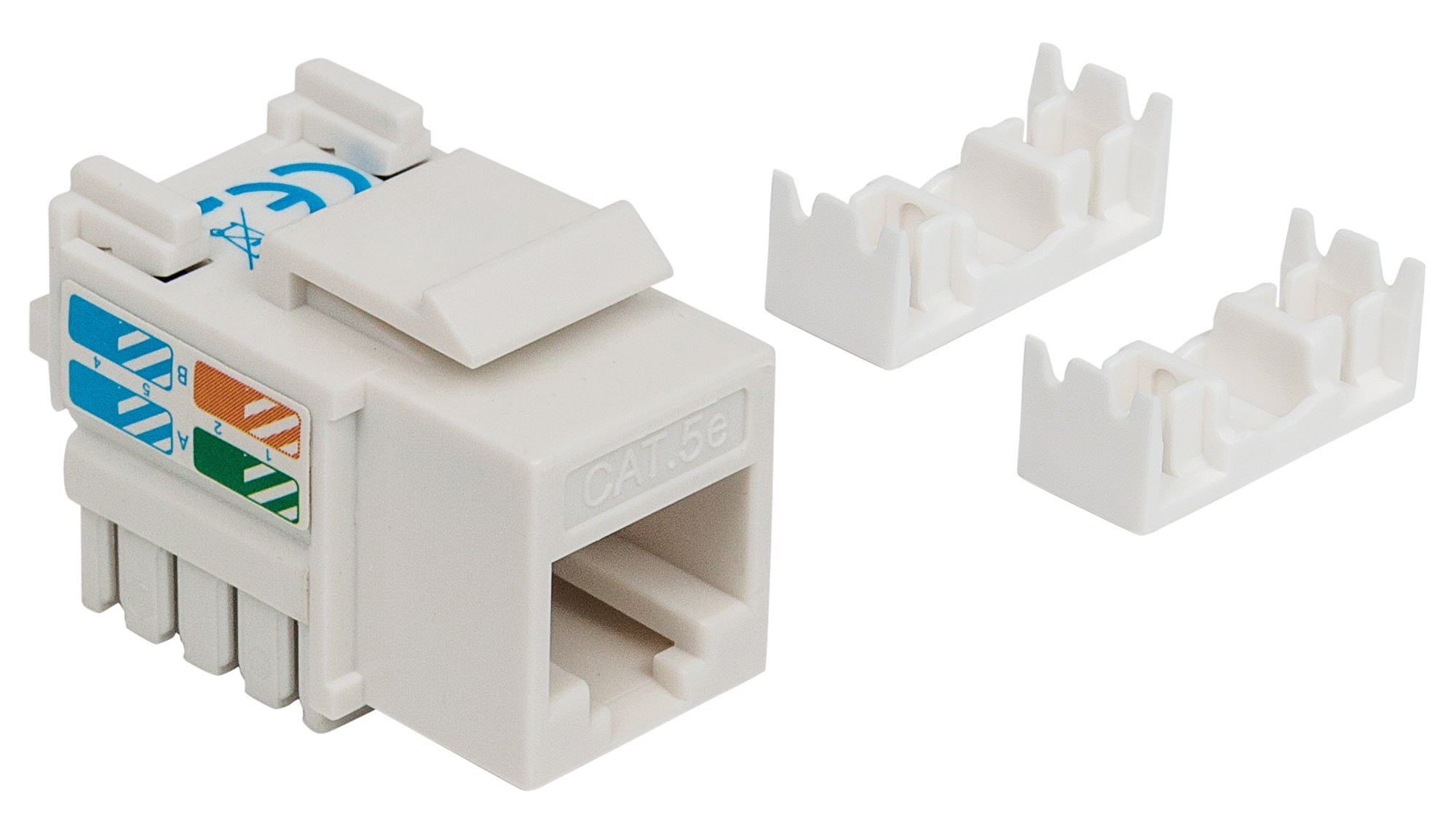 Frutto Keystone RJ45 Cat5E UTP IDC 90° Bianco - Techly Professional IWP-MD C5E/WHT
