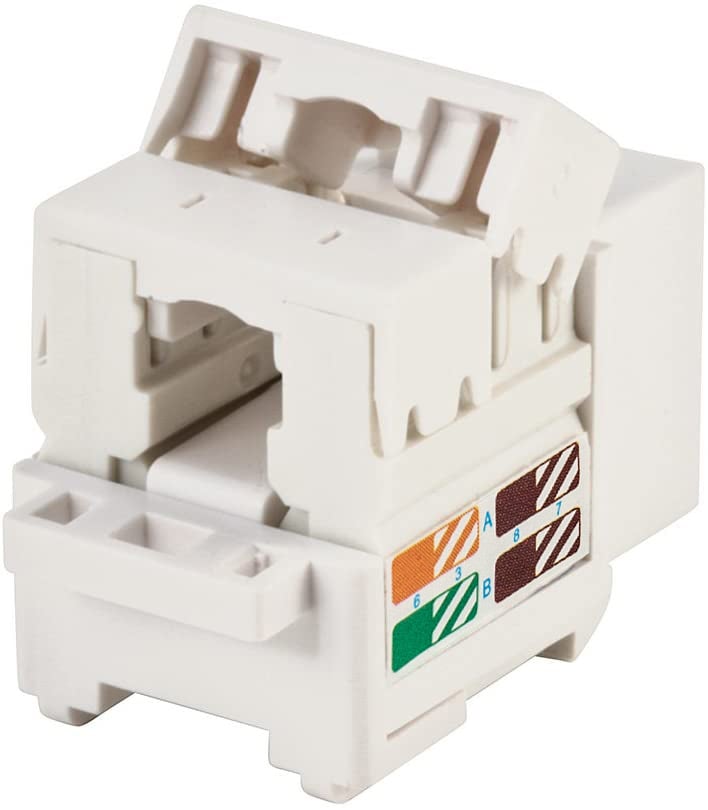 Frutto Keystone RJ45 Cat5E UTP IDC 90° Bianco - Techly Professional IWP-MD C5E/WHT