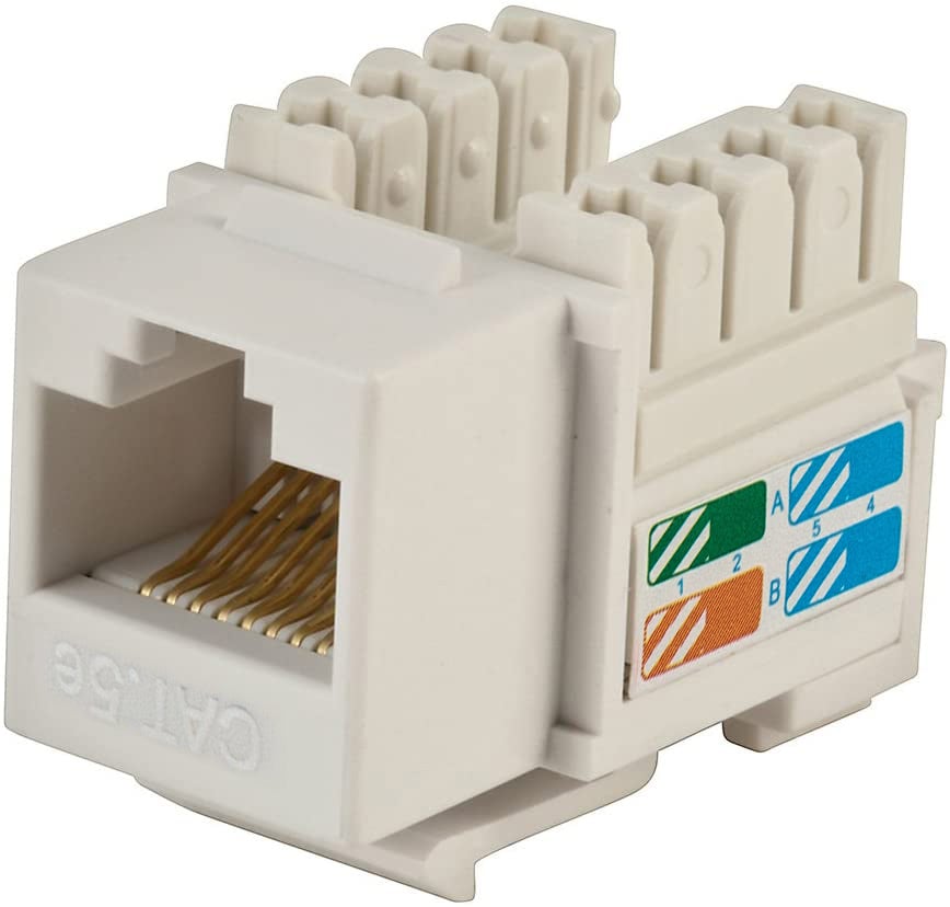 Frutto Keystone RJ45 Cat5E UTP IDC 90° Bianco - Techly Professional IWP-MD C5E/WHT