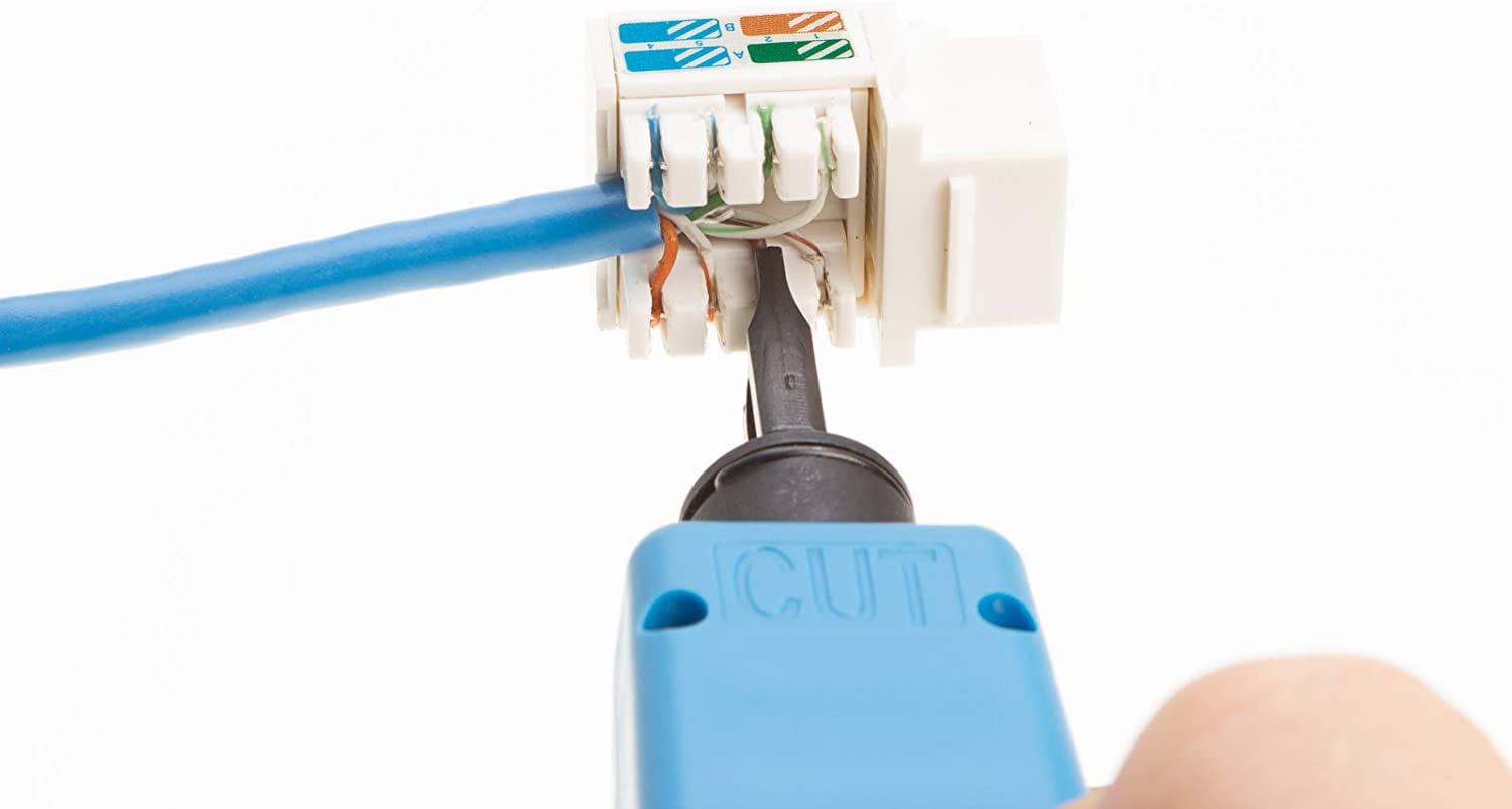 Frutto Keystone RJ45 Cat5E UTP IDC 90° Bianco - Techly Professional IWP-MD C5E/WHT