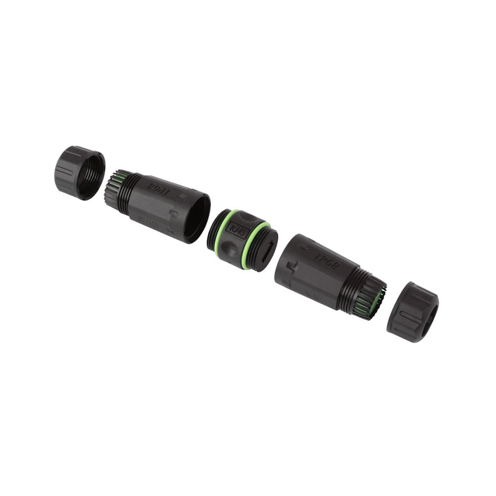 Accoppiatore Slim Cat6 RJ45 F/F Impermeabile IP68 - Techly Professional IWP-MD C6-IP68T-SL