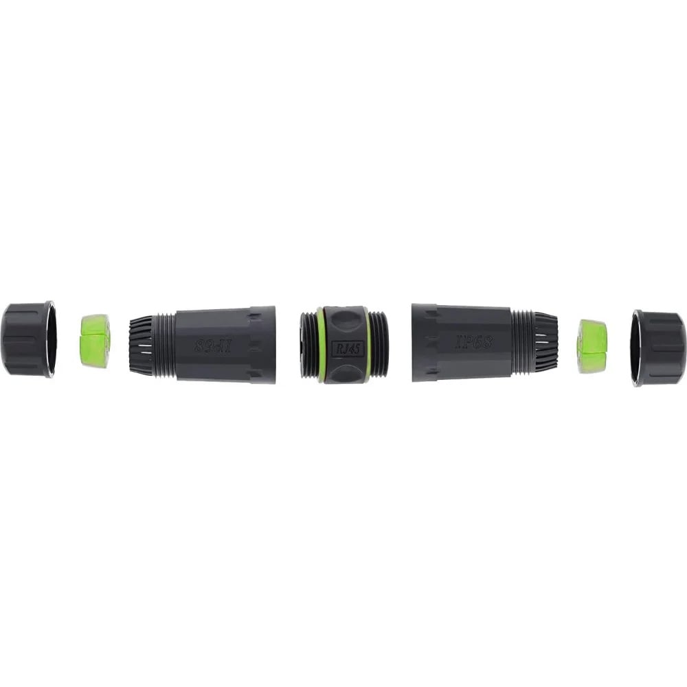 Accoppiatore Slim Cat6 RJ45 F/F Impermeabile IP68 - Techly Professional IWP-MD C6-IP68T-SL