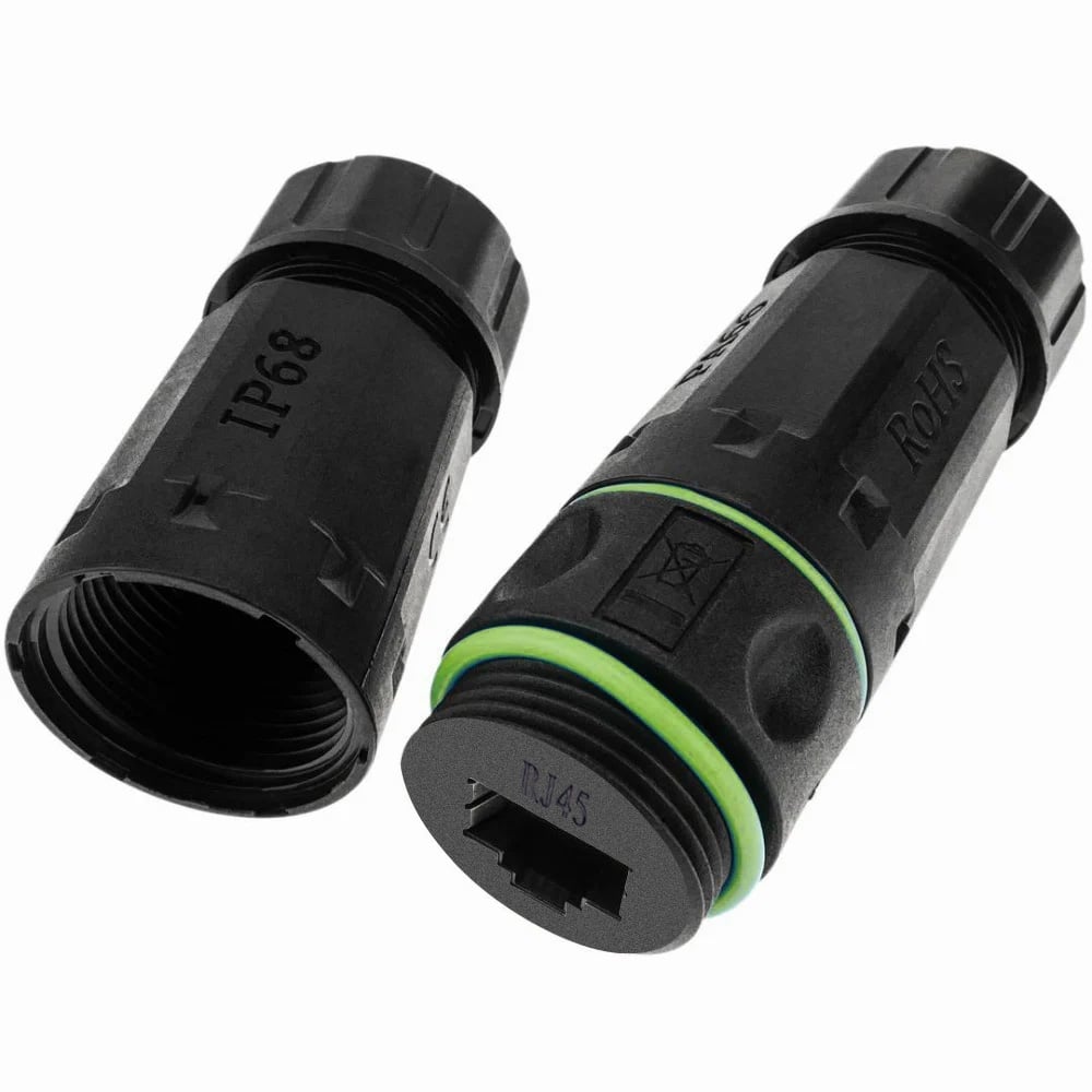 Accoppiatore Slim Cat6 RJ45 F/F Impermeabile IP68 - Techly Professional IWP-MD C6-IP68T-SL