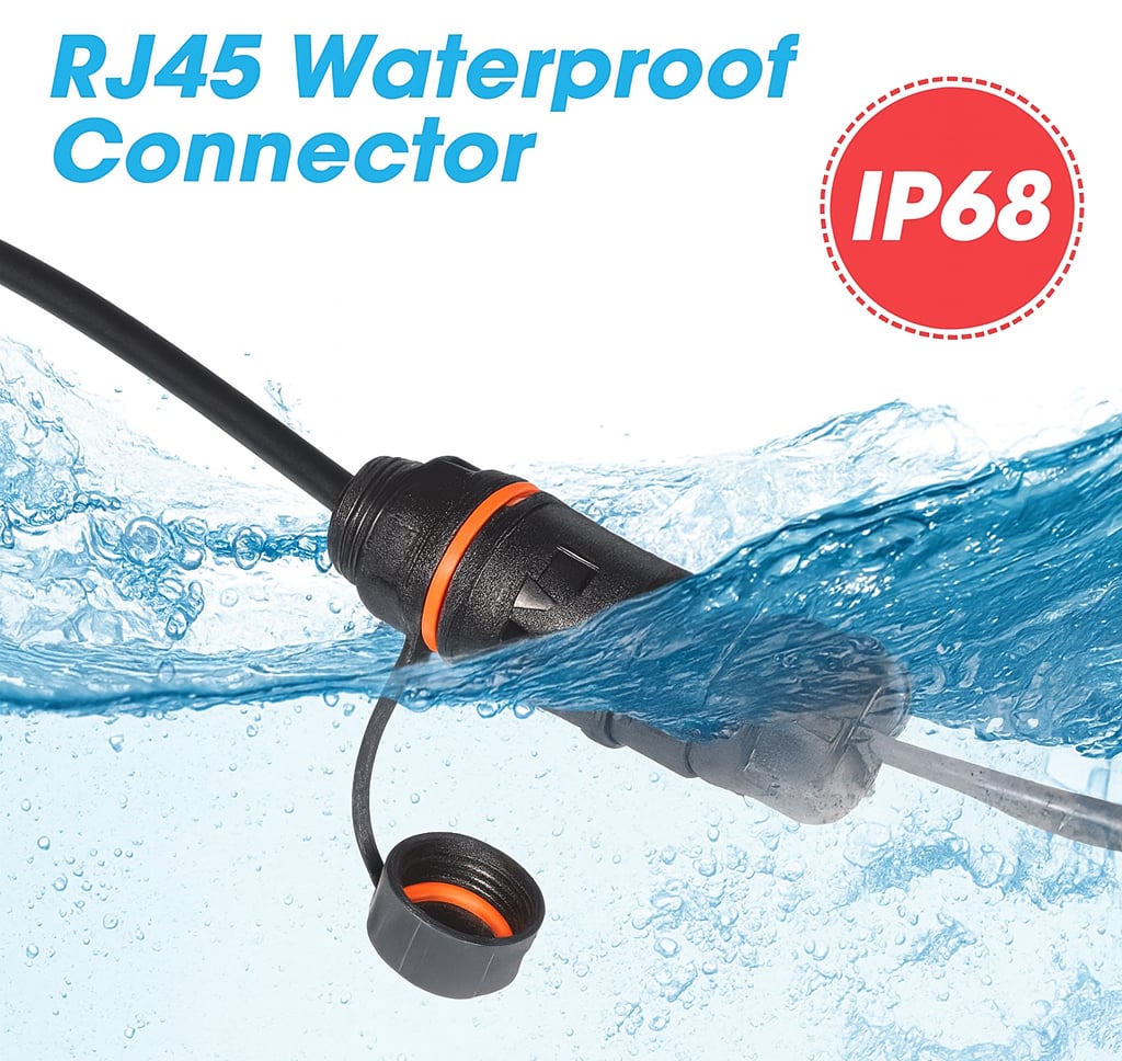 Frutto Toolless da Pannello RJ45 Cat6 STP Impermeabile IP68 - Techly Professional IWP-MD C6-IPPANS