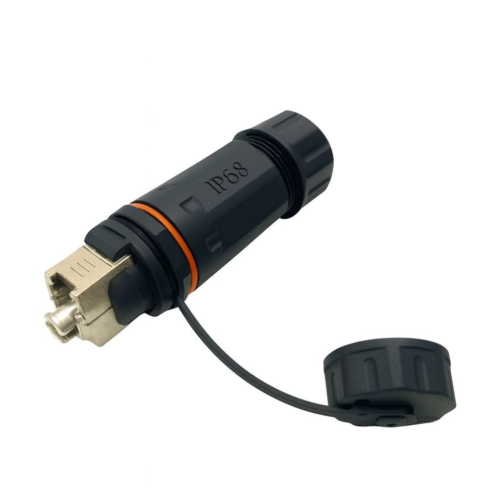 Frutto Toolless da Pannello RJ45 Cat6 STP Impermeabile IP68 - Techly Professional IWP-MD C6-IPPANS