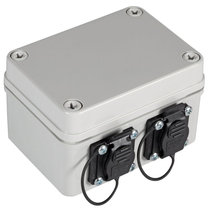 Distribution Box IP 67 2 xRJ 45 Cat 6 A - OEM IWP-MD C 6 A-BOX 2