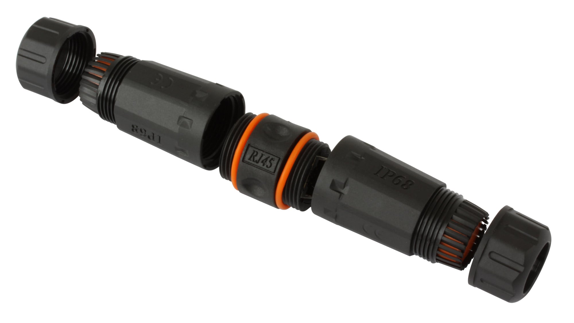 Accoppiatore Cat6A RJ45 F/F Impermeabile IP68 - Techly Professional IWP-MD C6A-IP68T