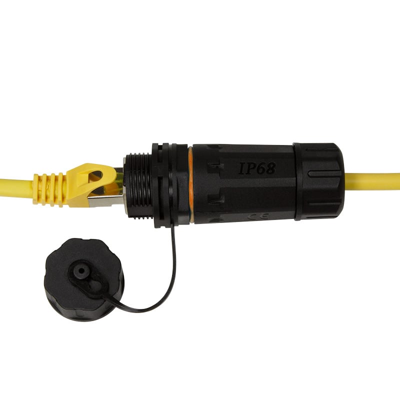 Accoppiatore RJ45 Cat6A IP68 con Passacavo - Techly Professional IWP-MD C6A-IPGLT