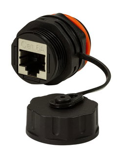 Accoppiatore RJ45 Cat6A Schermato IP68 da Pannello/Parete - Techly Professional IWP-MD C6A-IPPANT