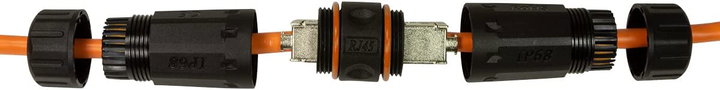 RJ 45 External Cat 6 A Cat 7 IP 68 Toolless - Logilink IWP-MD C 6 A-IPTL