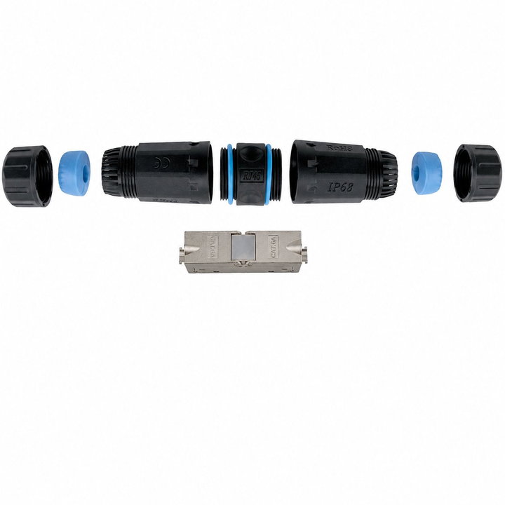 External Cable Connector Cat 6 A and Cat 7 IP 68 Toolless - Techly Professional IWP-MD C 6 A-IPTLT