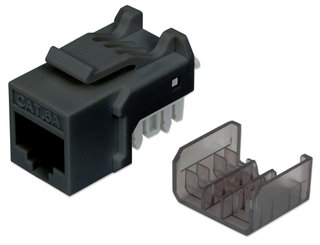 Fruit Keystone RJ 45 Cat 6 A UTP 10 Gigabit Black - Intellinet IWP-MD C 6 A/BK