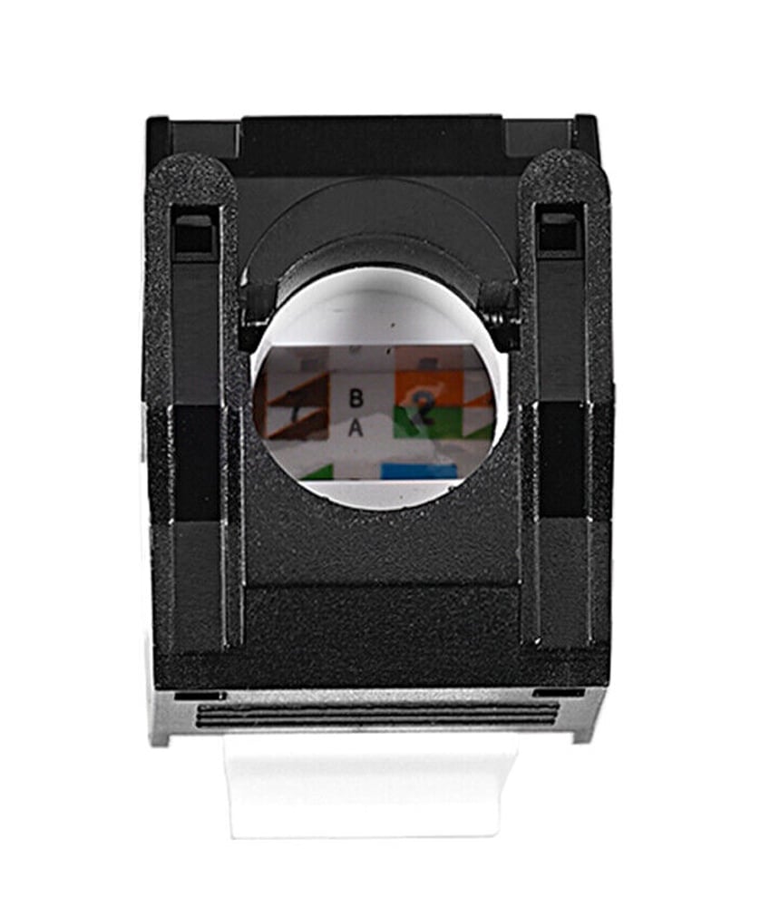 Frutto Keystone RJ45 Cat6A UTP Tool-Free Bianco Nero - Techly Professional IWP-MD C6A/BWT