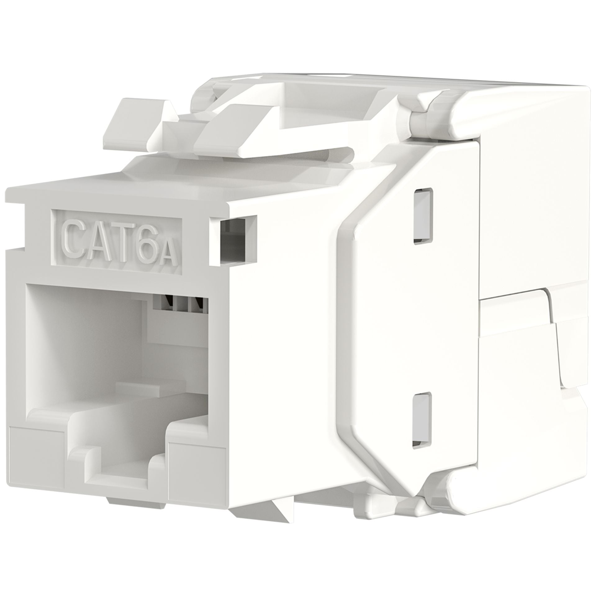 Frutto Keystone Cat6A UTP Bianco con tappo antipolvere - IWP-MD C6A/SHUTW