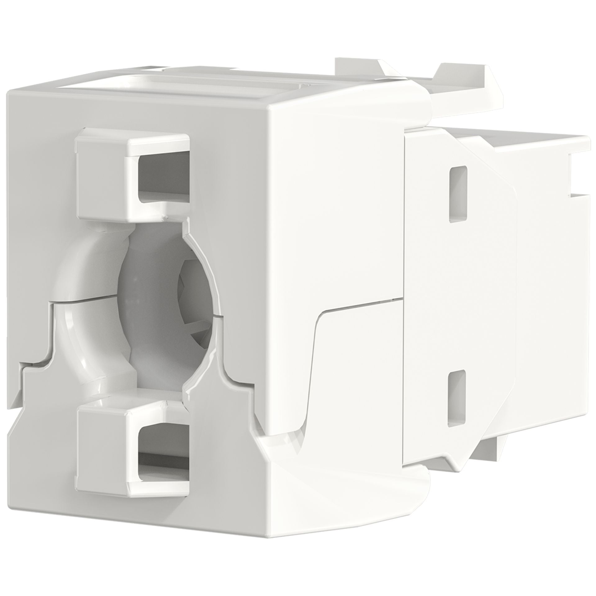 Frutto Keystone Cat6A UTP Bianco con tappo antipolvere - IWP-MD C6A/SHUTW