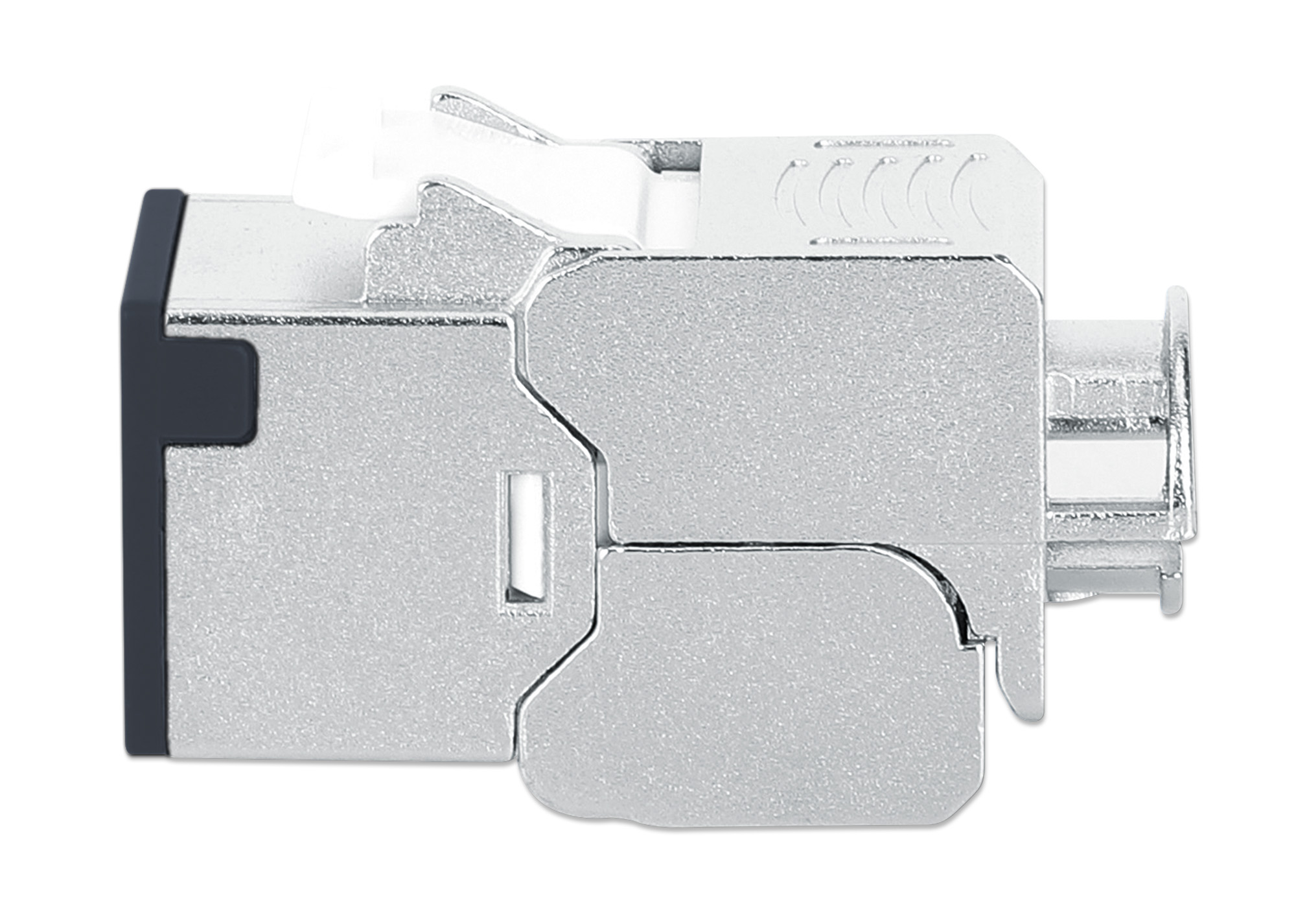 Frutto Keystone RJ45 Cat6A 10G Slim STP Toolless Nero - Intellinet IWP-MD C6A/STBK