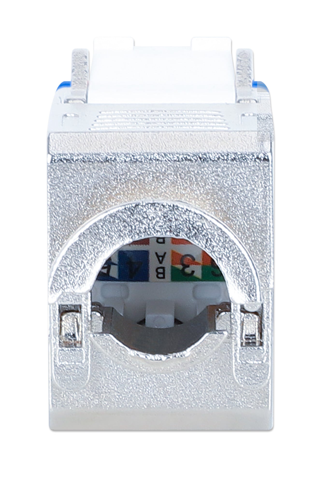 Frutto Keystone RJ45 Cat6A 10G Slim STP Toolless Blu - Intellinet IWP-MD C6A/STBL