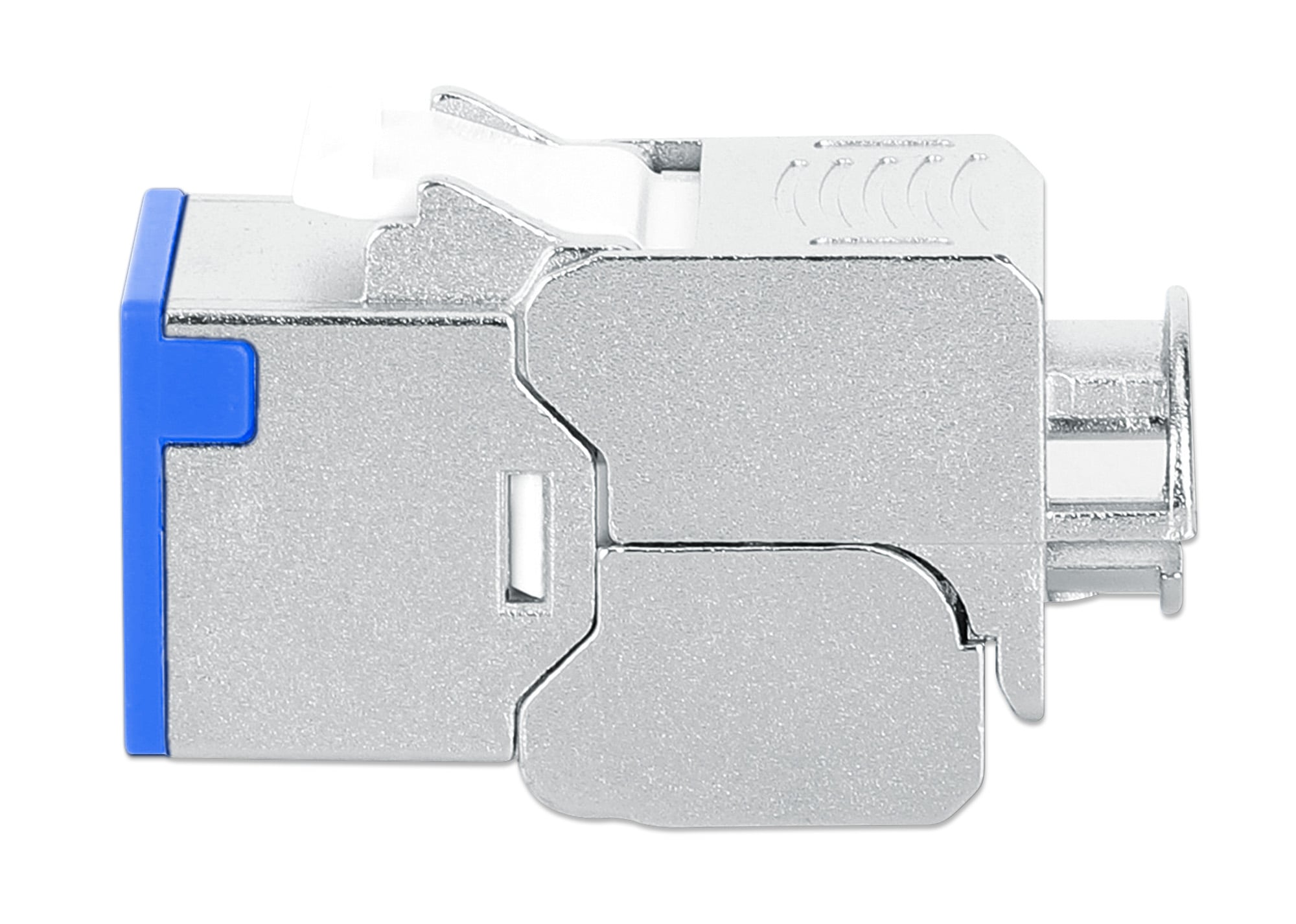 Frutto Keystone RJ45 Cat6A 10G Slim STP Toolless Blu - Intellinet IWP-MD C6A/STBL