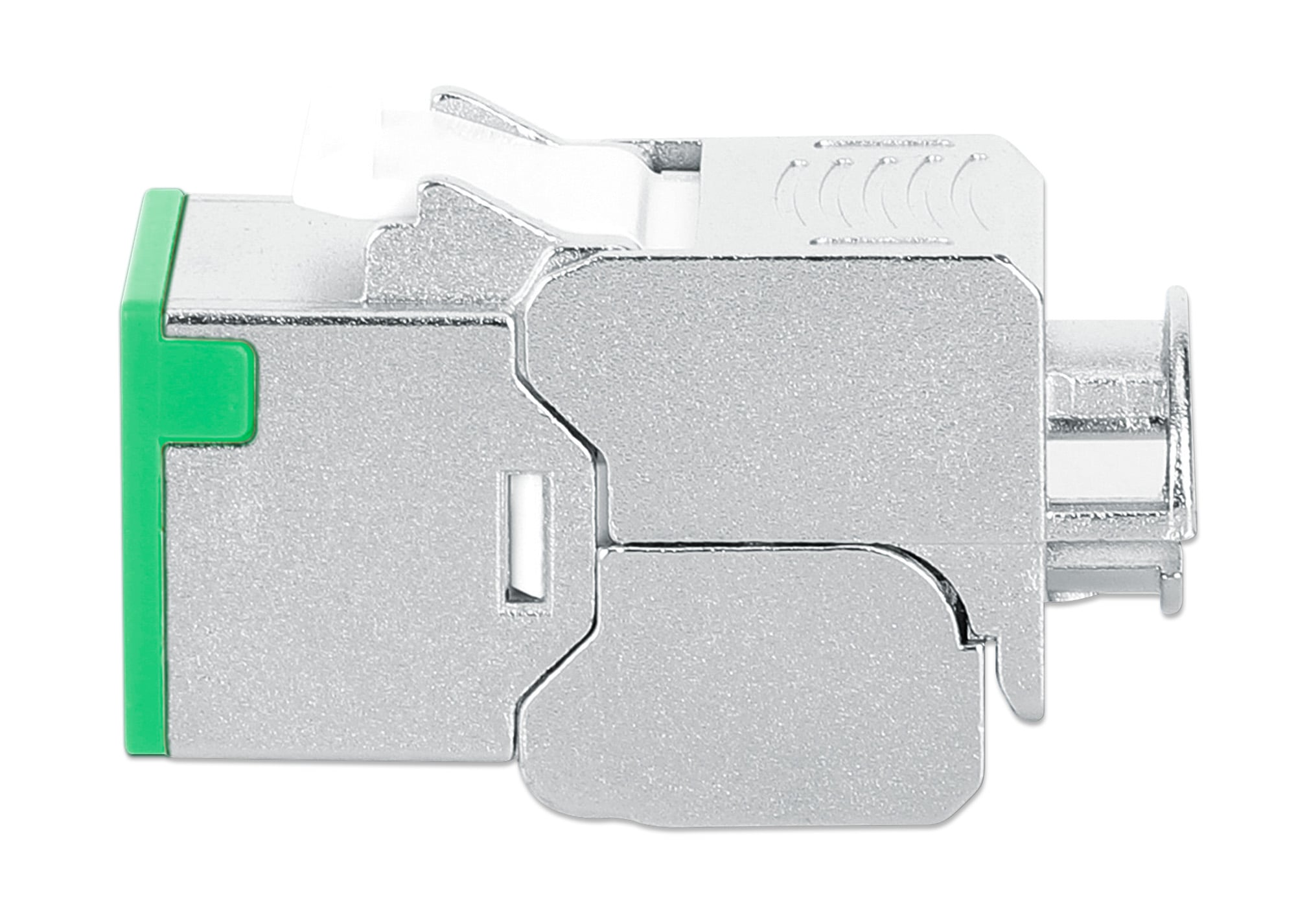 Frutto Keystone RJ45 Cat6A 10G Slim STP Toolless Verde - Intellinet IWP-MD C6A/STGRE