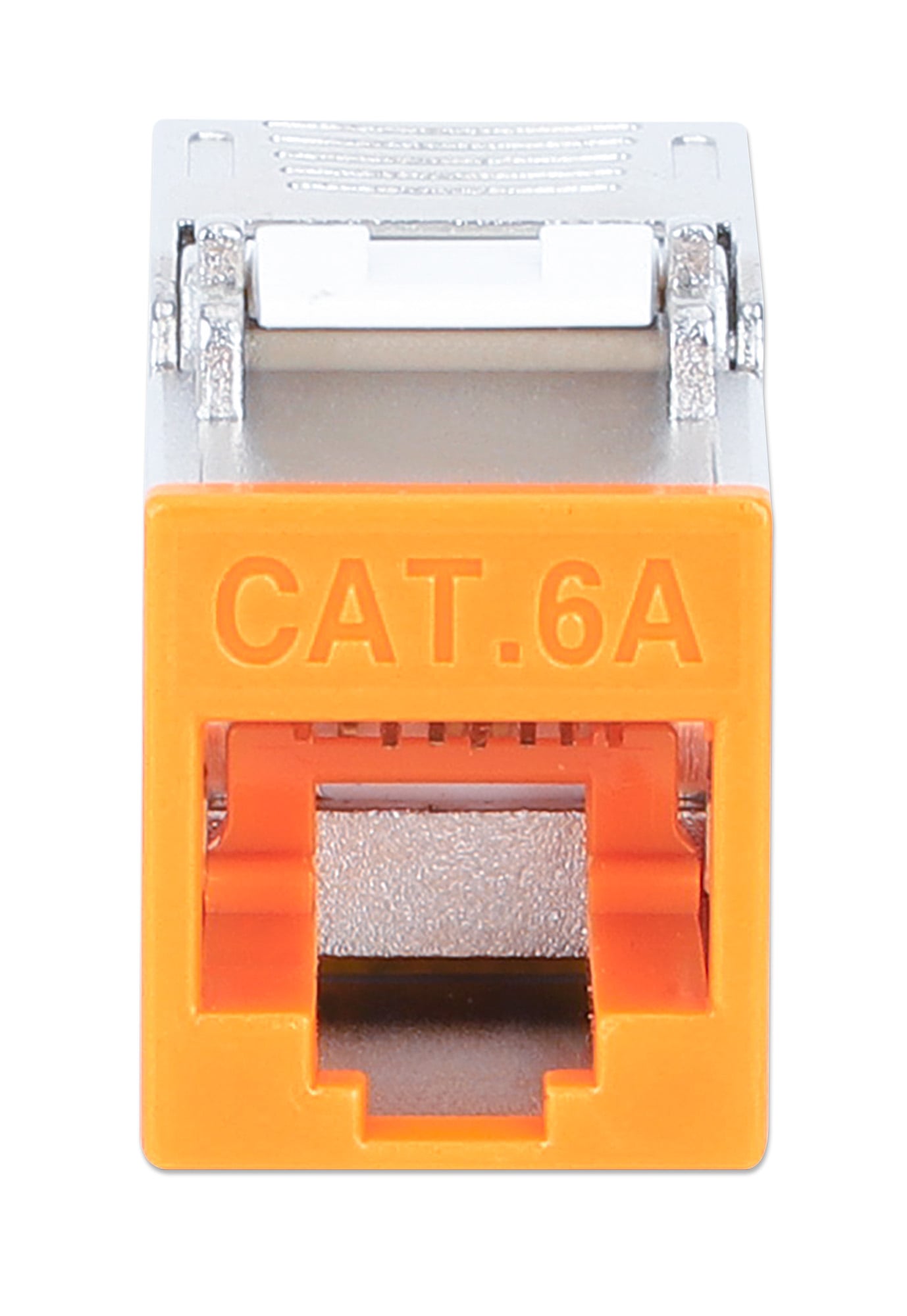 Frutto Keystone RJ45 Cat6A 10G Slim STP Toolless Arancione - Intellinet IWP-MD C6A/STOR