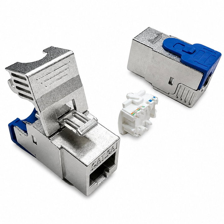 Frutto Keystone RJ45 STP Cat6A Toolless Silver - Techly Professional IWP-MD C6A/STP3